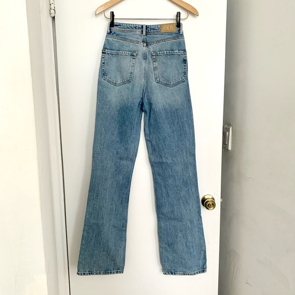Zara high rise wide long jeans size 2 - Picture 2 of 10